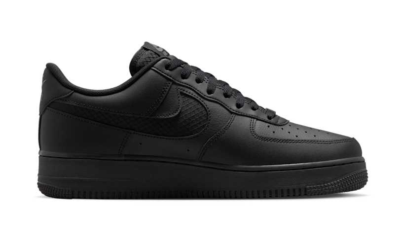 【2025年 発売予定】NIKE AIR FORCE 1 07 LOW “Nylon Swoosh/Triple Black” (ナイキ エア フォース 1 ロー “ナイロンスウッシュ/トリプルブラック”) [IH4452-001]