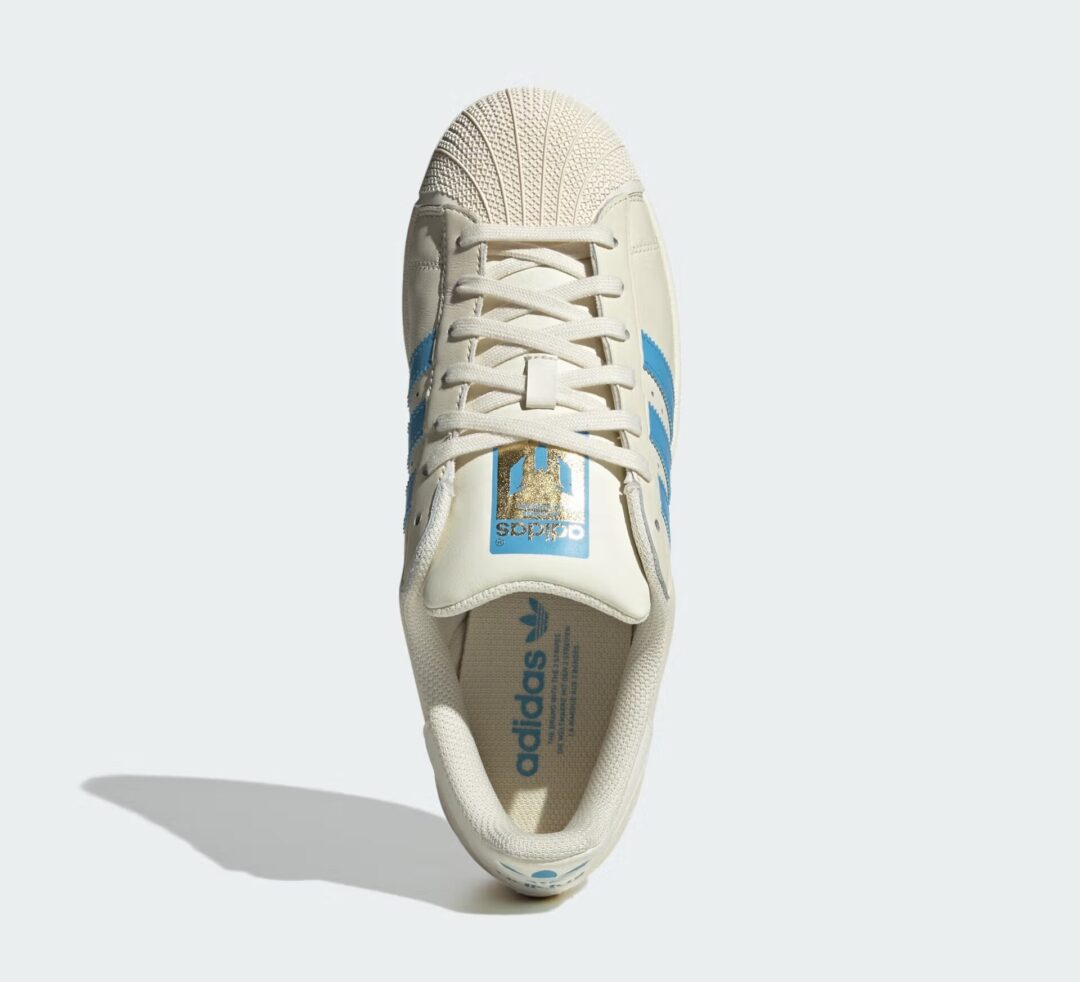 【2025年 夏 発売予定】リオネル・メッシ × アディダス オリジナルス スーパースター “クルーホワイト” (Lionel Messi adidas Originals SUPERSTRA “Crew White”) [JQ1256]