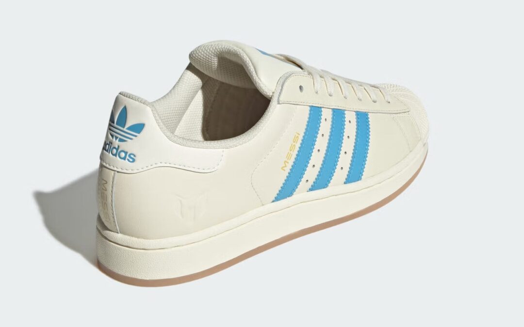 【2025年 夏 発売予定】リオネル・メッシ × アディダス オリジナルス スーパースター “クルーホワイト” (Lionel Messi adidas Originals SUPERSTRA “Crew White”) [JQ1256]