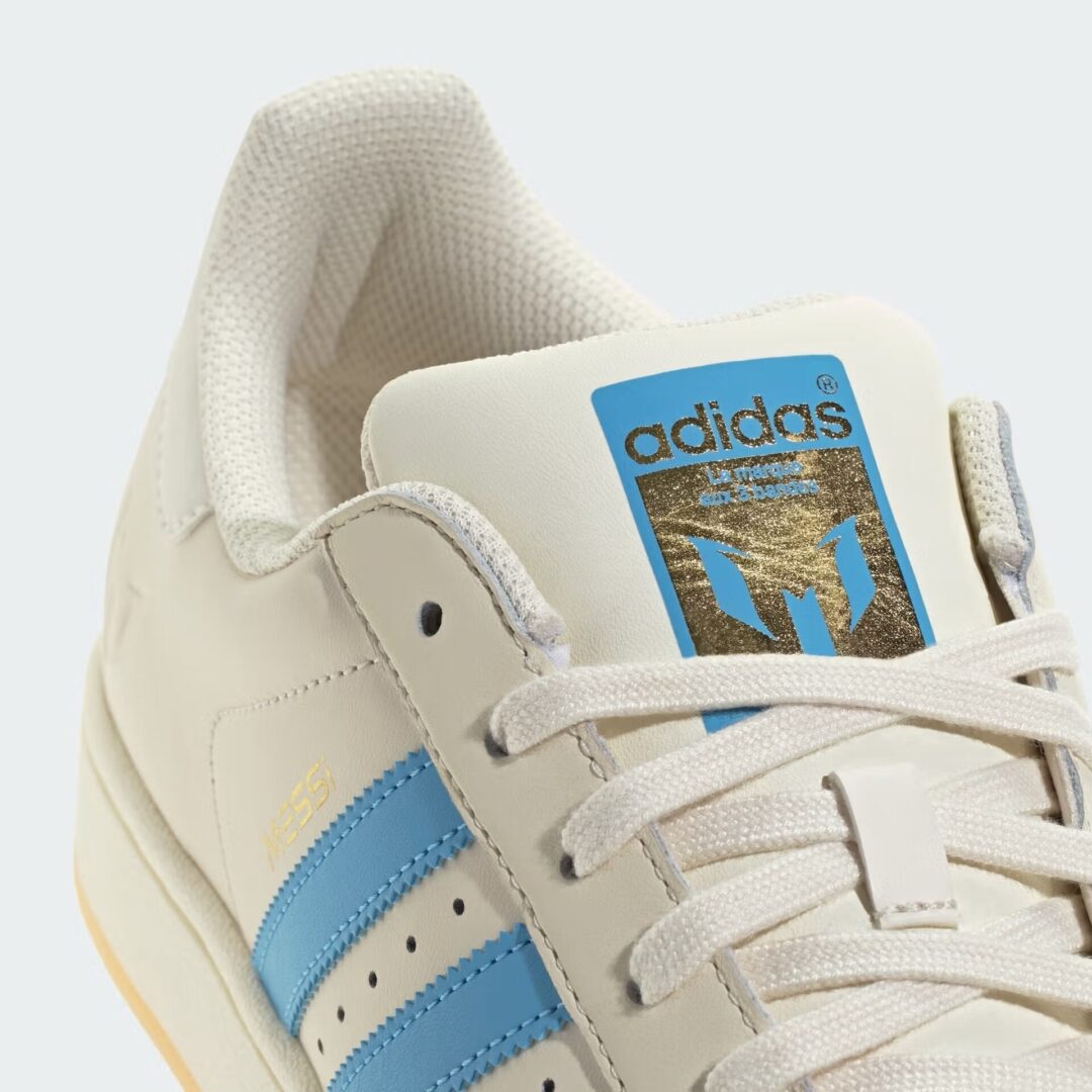 【2025年 夏 発売予定】リオネル・メッシ × アディダス オリジナルス スーパースター “クルーホワイト” (Lionel Messi adidas Originals SUPERSTRA “Crew White”) [JQ1256]