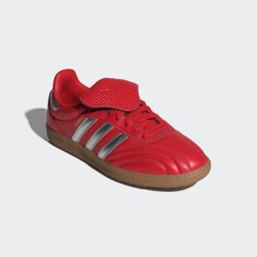 【2025年 発売】adidas Originals SAMBA Long Tongues “Better Scarlet/Silver Metallic/Gum” (アディダス オリジナルス サンバ ロングタン “スカーレット/シルバー/ガム”) [JS3938]