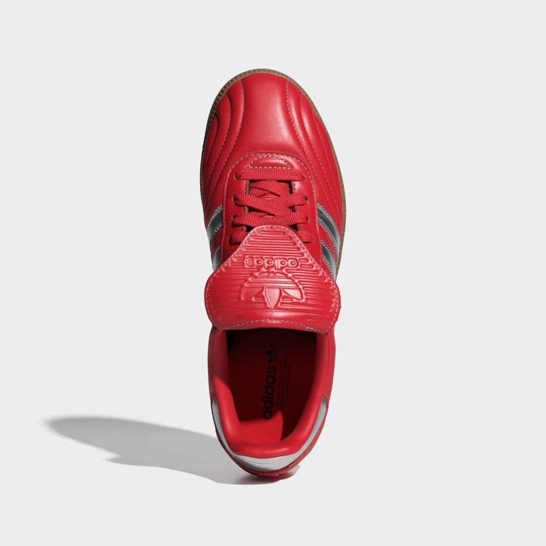 【2025年 発売】adidas Originals SAMBA Long Tongues “Better Scarlet/Silver Metallic/Gum” (アディダス オリジナルス サンバ ロングタン “スカーレット/シルバー/ガム”) [JS3938]