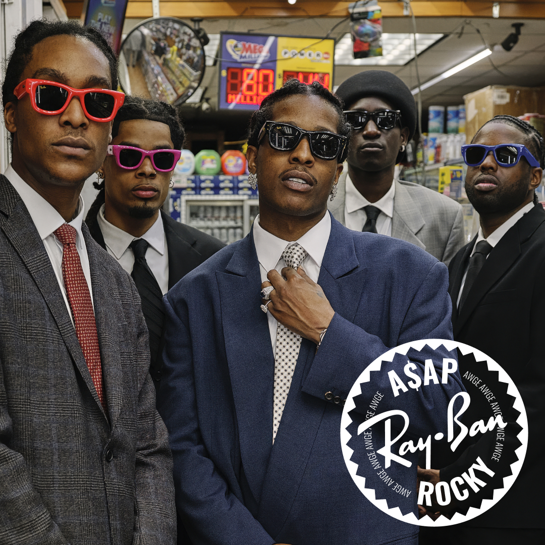 Ray-Ban × A$AP ROCKY コラボアイウェア「THE WAYFARER PUFFER」が日本時間 2025年 6/21 01:00 発売 (エイサップ・ロッキー レイバン)