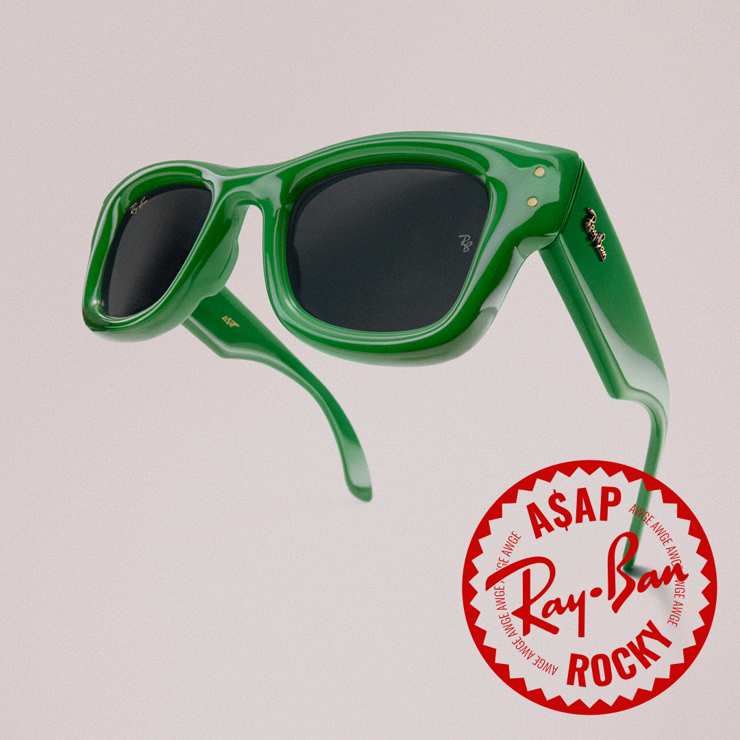 Ray-Ban × A$AP ROCKY コラボアイウェア「THE WAYFARER PUFFER」が日本時間 2025年 6/21 01:00 発売 (エイサップ・ロッキー レイバン)