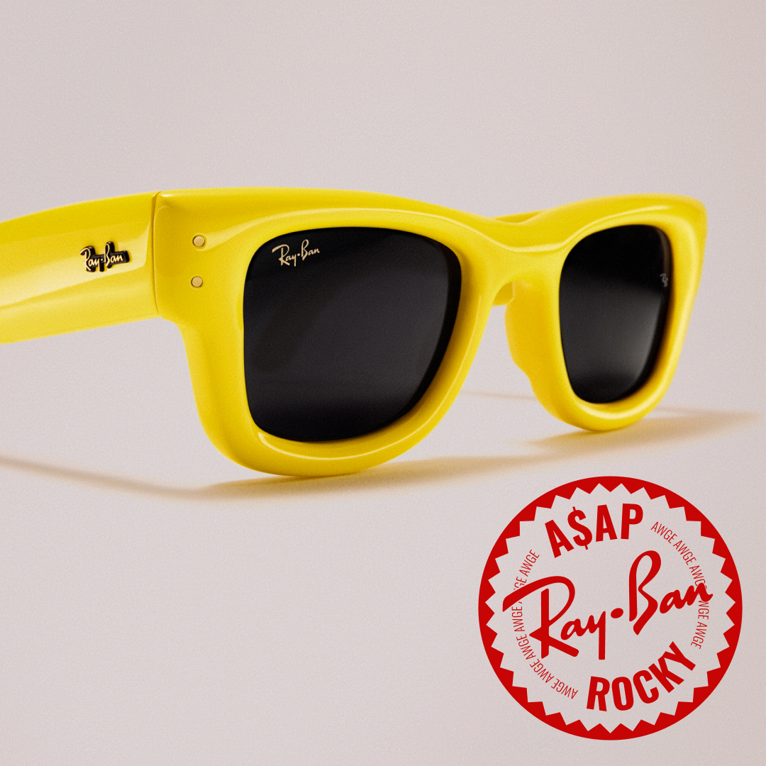 Ray-Ban × A$AP ROCKY コラボアイウェア「THE WAYFARER PUFFER」が日本時間 2025年 6/21 01:00 発売 (エイサップ・ロッキー レイバン)