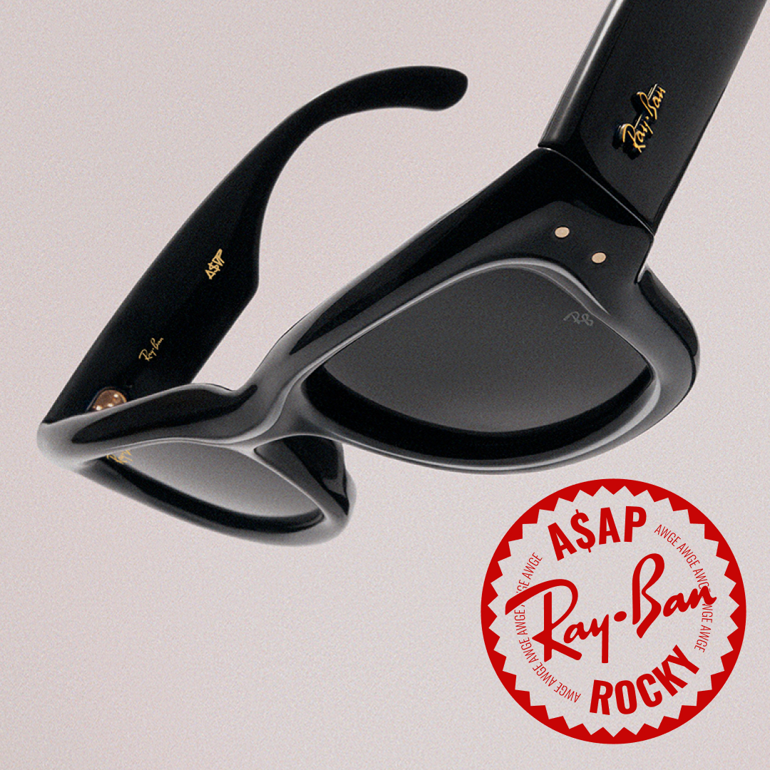 Ray-Ban × A$AP ROCKY コラボアイウェア「THE WAYFARER PUFFER」が日本時間 2025年 6/21 01:00 発売 (エイサップ・ロッキー レイバン)