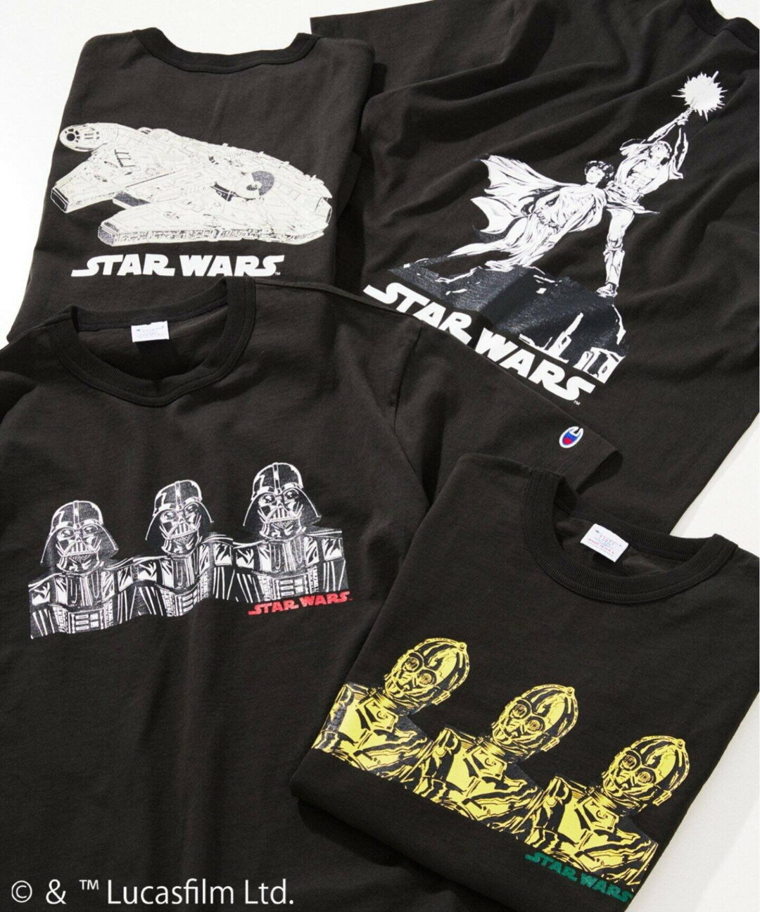 STAR WARS × Champion × JOURNAL STANDARD relume 別注 T1011 プリントTシャツが2025年 8月中旬 発売 (スターウォーズ チャンピオン ジャーナルスタンダード)