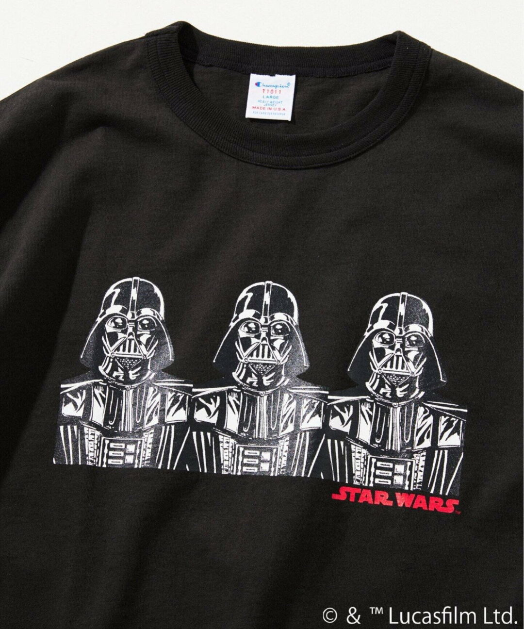 STAR WARS × Champion × JOURNAL STANDARD relume 別注 T1011 プリントTシャツが2025年 8月中旬 発売 (スターウォーズ チャンピオン ジャーナルスタンダード)