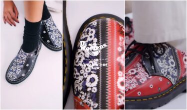 Dr. Martens × NÒMARHYTHM TEXTILE コラボが2025年 7/3 発売 (ドクターマーチン ノーマリズム テキスタイル)