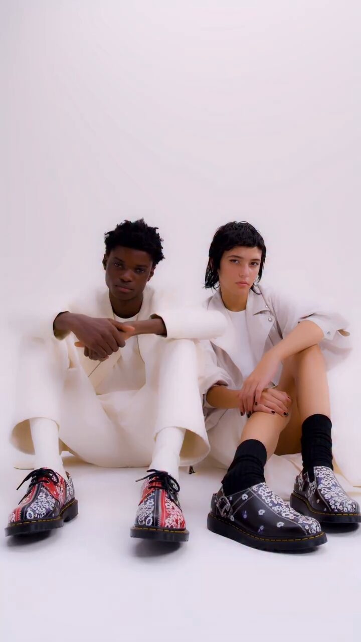 Dr. Martens × NÒMARHYTHM TEXTILE コラボが2025年 7/3 発売 (ドクターマーチン ノーマリズム テキスタイル)