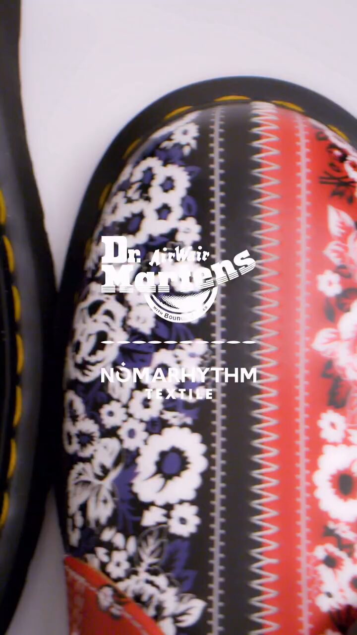 Dr. Martens × NÒMARHYTHM TEXTILE コラボが2025年 7/3 発売 (ドクターマーチン ノーマリズム テキスタイル)