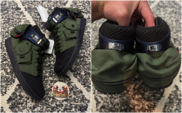 NARUTO × NIKE AIR JORDAN 1 HIGH UTILITY サンプルモデルが公開 (ナルト ナイキ エア ジョーダン 1 ハイ ユーティリティ)