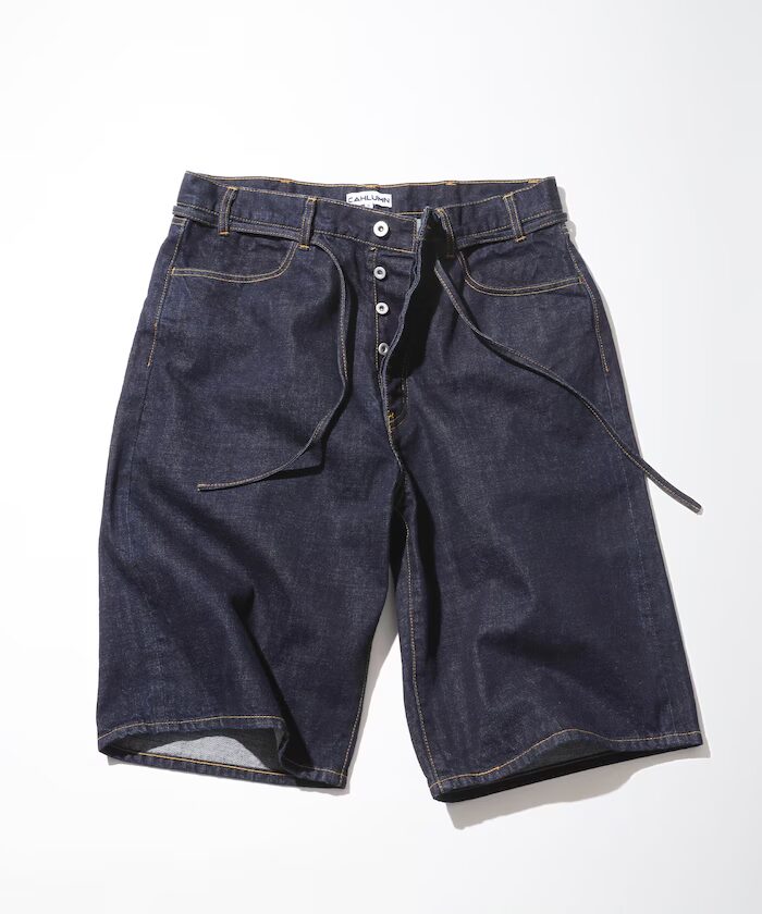 CAHLUMN “Selvedge Denim Baggy Shorts”が発売 (カウラム “セルビッジ デニム バギー ショーツ”)