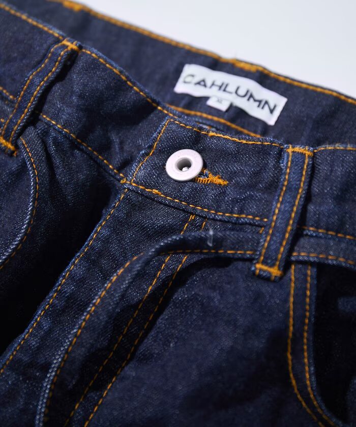 CAHLUMN “Selvedge Denim Baggy Shorts”が発売 (カウラム “セルビッジ デニム バギー ショーツ”)