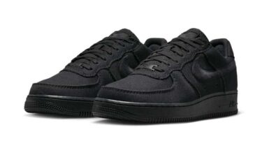 【2025年 発売予定】NIKE AIR FORCE 1 LOW CANVAS “Triple Black” (ナイキ エア フォース 1 ロー キャンバス “トリプルブラック”) [HV1204-002]