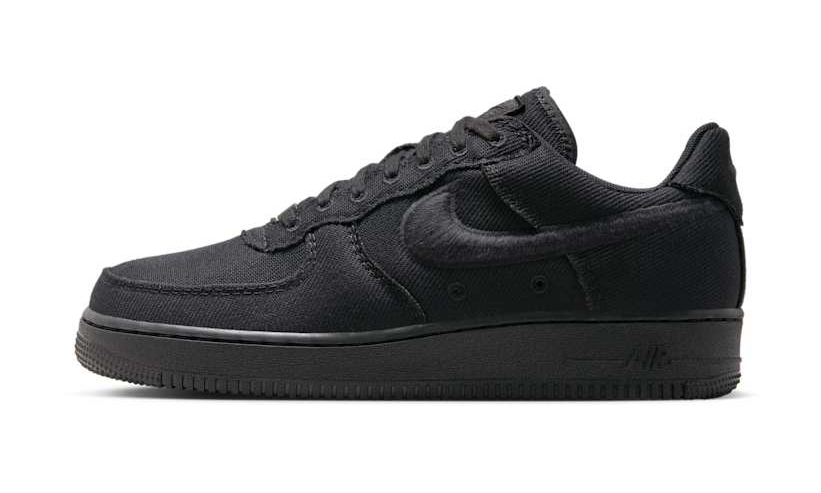 【2025年 発売予定】NIKE AIR FORCE 1 LOW CANVAS “Triple Black” (ナイキ エア フォース 1 ロー キャンバス “トリプルブラック”) [HV1204-002]
