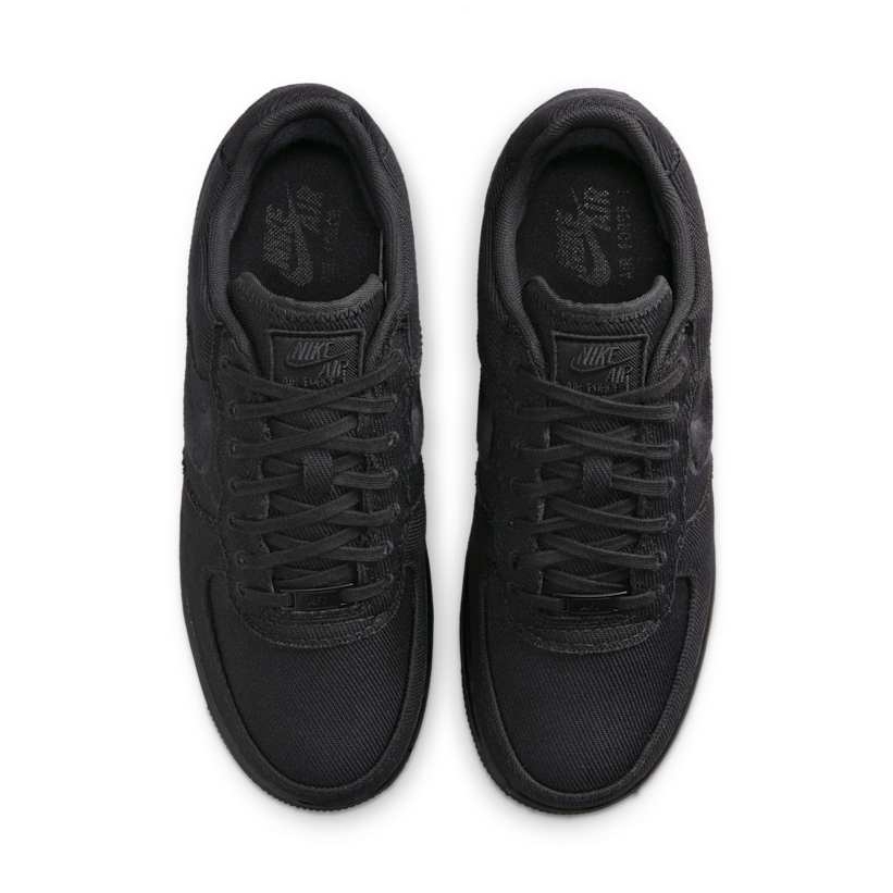 【2025年 発売予定】NIKE AIR FORCE 1 LOW CANVAS “Triple Black” (ナイキ エア フォース 1 ロー キャンバス “トリプルブラック”) [HV1204-002]