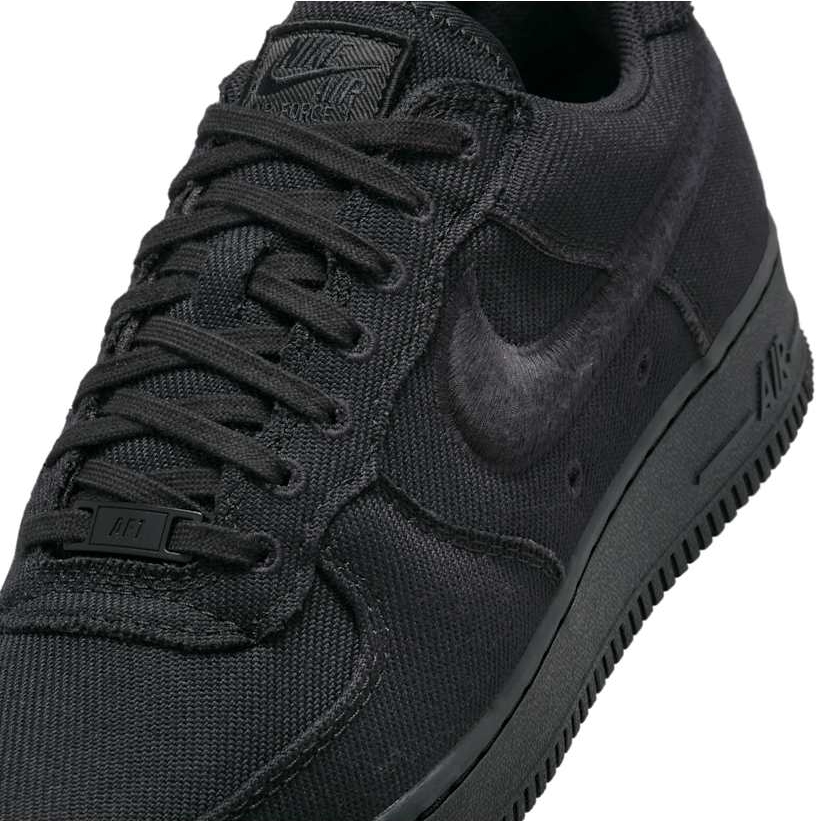 【2025年 発売予定】NIKE AIR FORCE 1 LOW CANVAS “Triple Black” (ナイキ エア フォース 1 ロー キャンバス “トリプルブラック”) [HV1204-002]