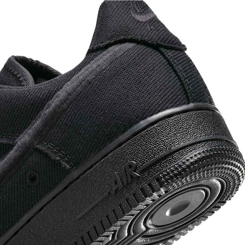 【2025年 発売予定】NIKE AIR FORCE 1 LOW CANVAS “Triple Black” (ナイキ エア フォース 1 ロー キャンバス “トリプルブラック”) [HV1204-002]