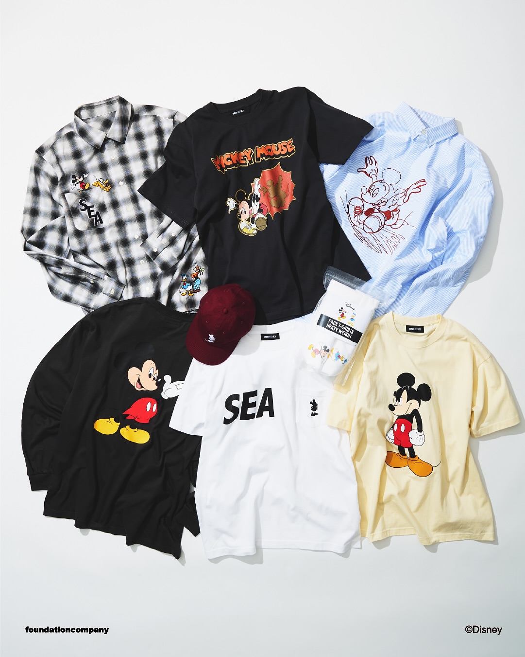 WIND AND SEA × Disney 2025 SS 最新コラボが2025年 6/21 発売 (ウィンダンシー ディズニー)