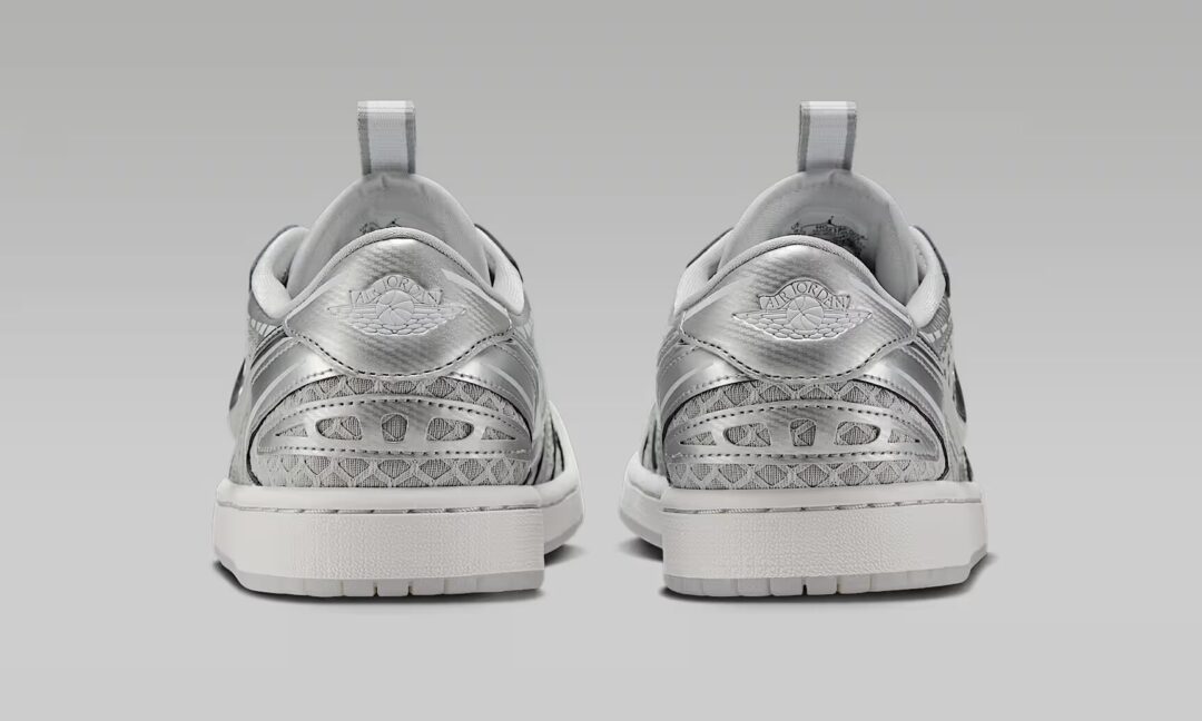 【2025年 7/1 発売】NIKE W AIR JORDAN 1 LOW METHOD OF MAKE “Neutral GrayMetallic Silver” (ナイキ ウィメンズ エア ジョーダン 1 ロー MM “メソッドオブメイク/グレー/シルバー”) [HQ2186-002]