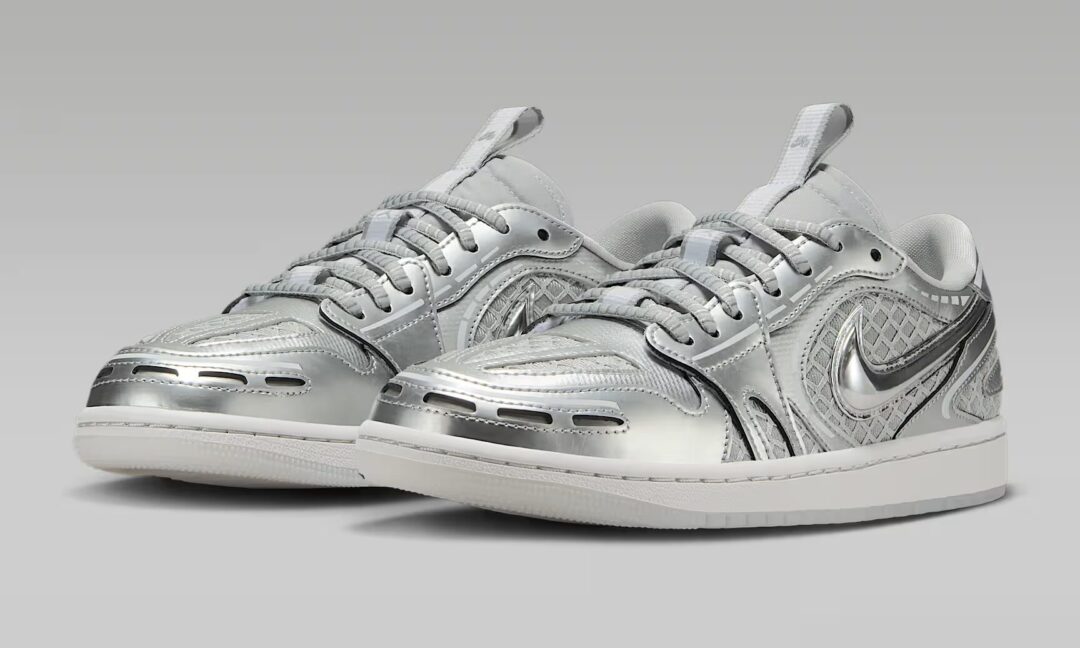【2025年 7/1 発売】NIKE W AIR JORDAN 1 LOW METHOD OF MAKE “Neutral GrayMetallic Silver” (ナイキ ウィメンズ エア ジョーダン 1 ロー MM “メソッドオブメイク/グレー/シルバー”) [HQ2186-002]