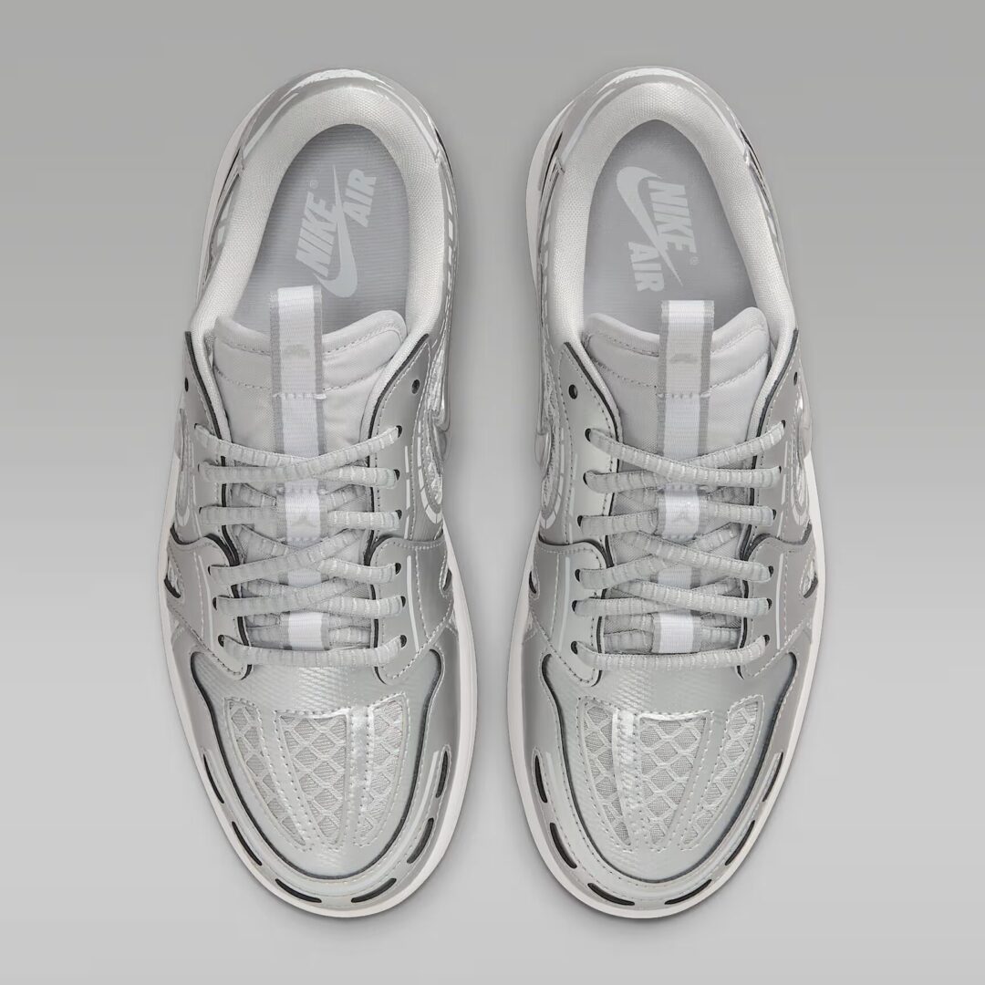 【2025年 7/1 発売】NIKE W AIR JORDAN 1 LOW METHOD OF MAKE “Neutral GrayMetallic Silver” (ナイキ ウィメンズ エア ジョーダン 1 ロー MM “メソッドオブメイク/グレー/シルバー”) [HQ2186-002]