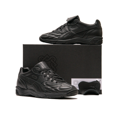 【2025年 6/21 発売】Lack of Guidance × PUMA KING INDOOR "Triple Black" (ラック・オブ・ガイダンス プーマ キング インドア "トリプルブラック") [404083-01]