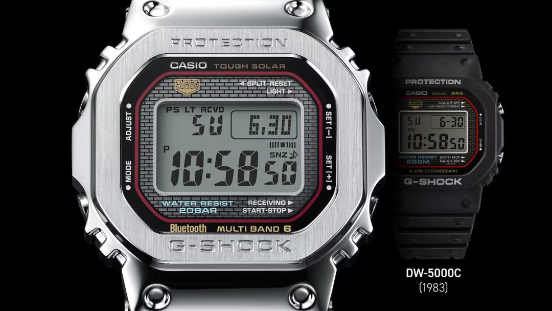 G-SHOCK フルメタルモデル “GMW-B5000D-1CJF”が2025年 6/6 発売 (Gショック ジーショック)