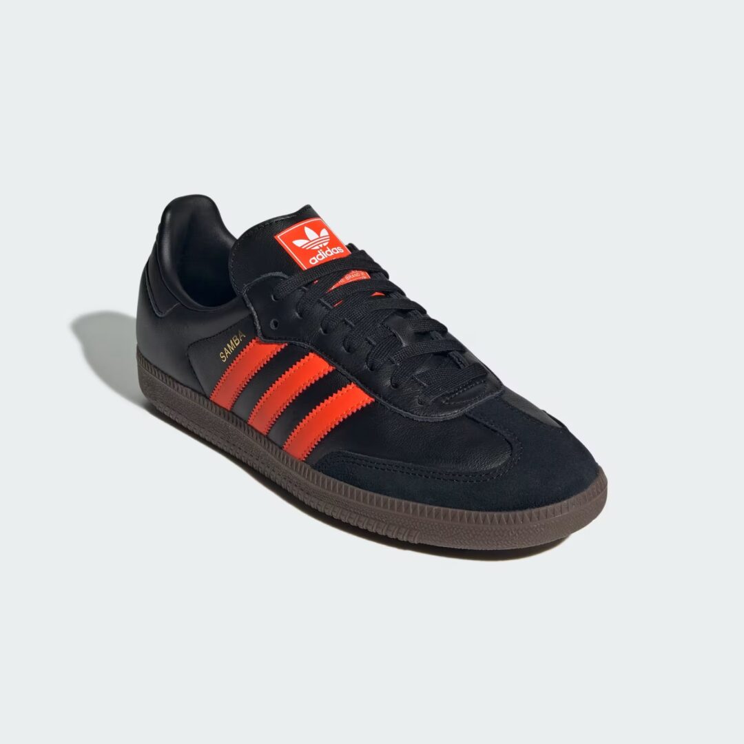 【2025年 6/1 発売】adidas Originals SAMBA OG “Core Black/Impact Orange/Screaming Green” (アディダス オリジナルス サンバ “ブラック/オレンジ/グリーン”) [JR0910/JR0911]