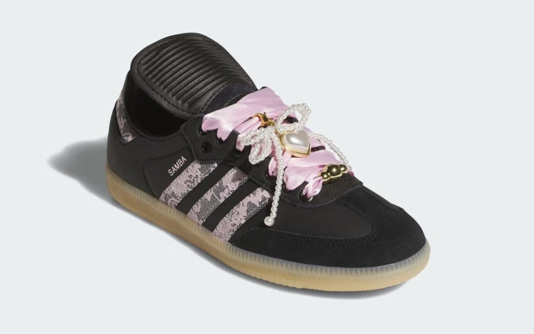 【2025年 秋 発売予定】adidas Originals SAMBA Long Tongues “Lace & Pearls/Black” (アディダス オリジナルス サンバ ロングタン “レース/パール/ブラック”) [KJ6086]