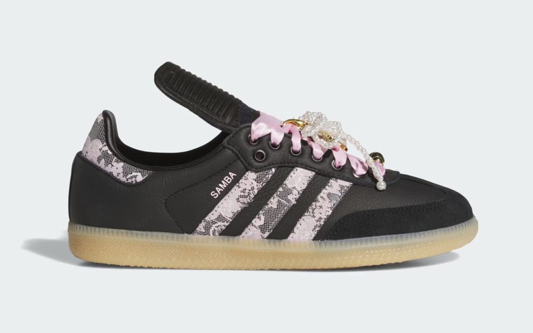 【2025年 秋 発売予定】adidas Originals SAMBA Long Tongues “Lace & Pearls/Black” (アディダス オリジナルス サンバ ロングタン “レース/パール/ブラック”) [KJ6086]