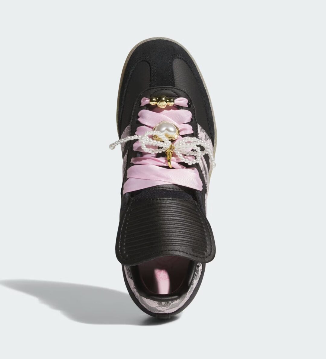 【2025年 秋 発売予定】adidas Originals SAMBA Long Tongues “Lace & Pearls/Black” (アディダス オリジナルス サンバ ロングタン “レース/パール/ブラック”) [KJ6086]