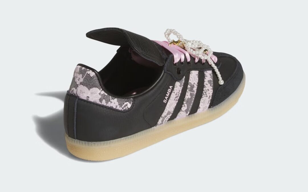 【2025年 秋 発売予定】adidas Originals SAMBA Long Tongues “Lace & Pearls/Black” (アディダス オリジナルス サンバ ロングタン “レース/パール/ブラック”) [KJ6086]