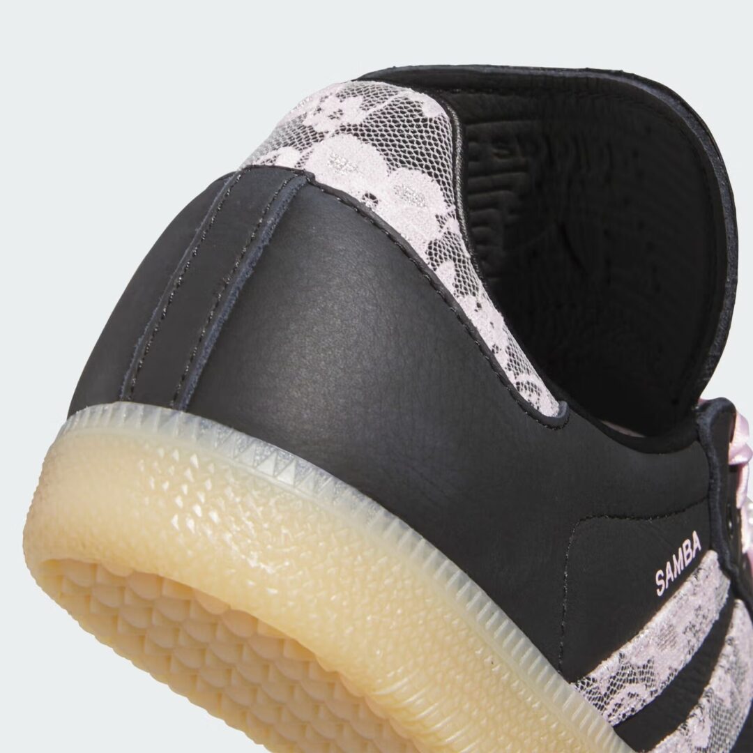 【2025年 秋 発売予定】adidas Originals SAMBA Long Tongues “Lace & Pearls/Black” (アディダス オリジナルス サンバ ロングタン “レース/パール/ブラック”) [KJ6086]