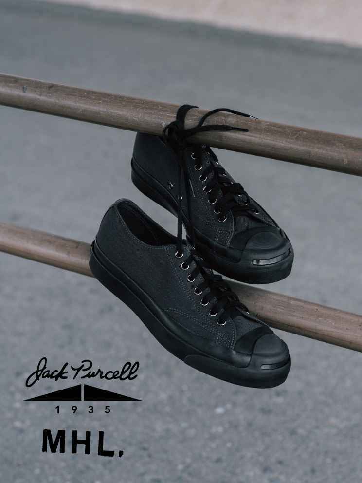 【2025年 6/27 発売】MHL. × CONVERSE JACK PURCELL 1935 “Dark Charcoal” (エムエイチエル コンバース ジャックパーセル)