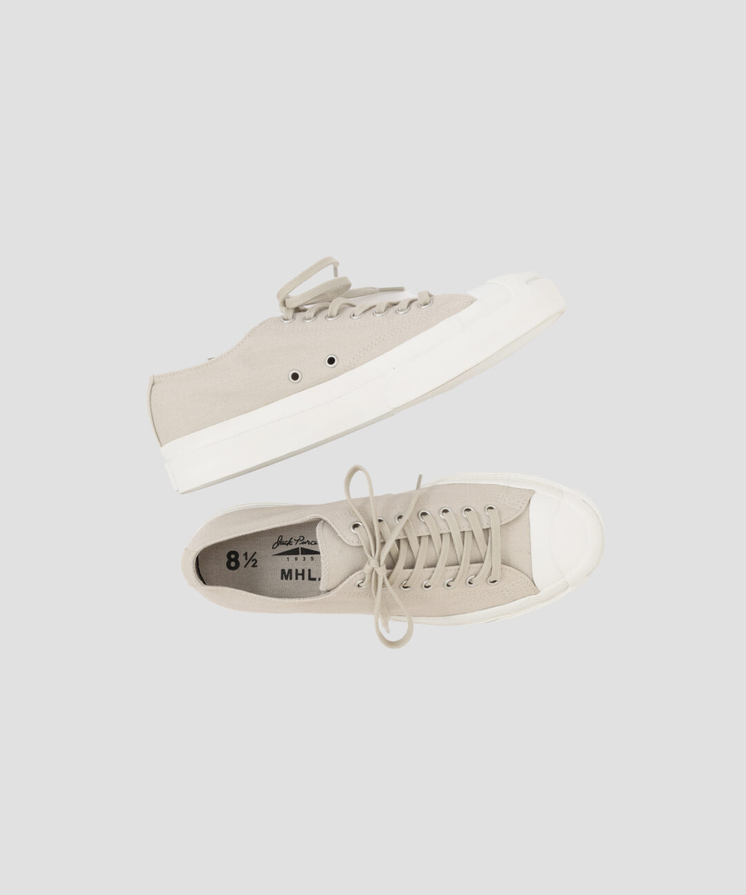 【2025年 6/27 発売】MHL. × CONVERSE JACK PURCELL 1935 “Dark Charcoal” (エムエイチエル コンバース ジャックパーセル)