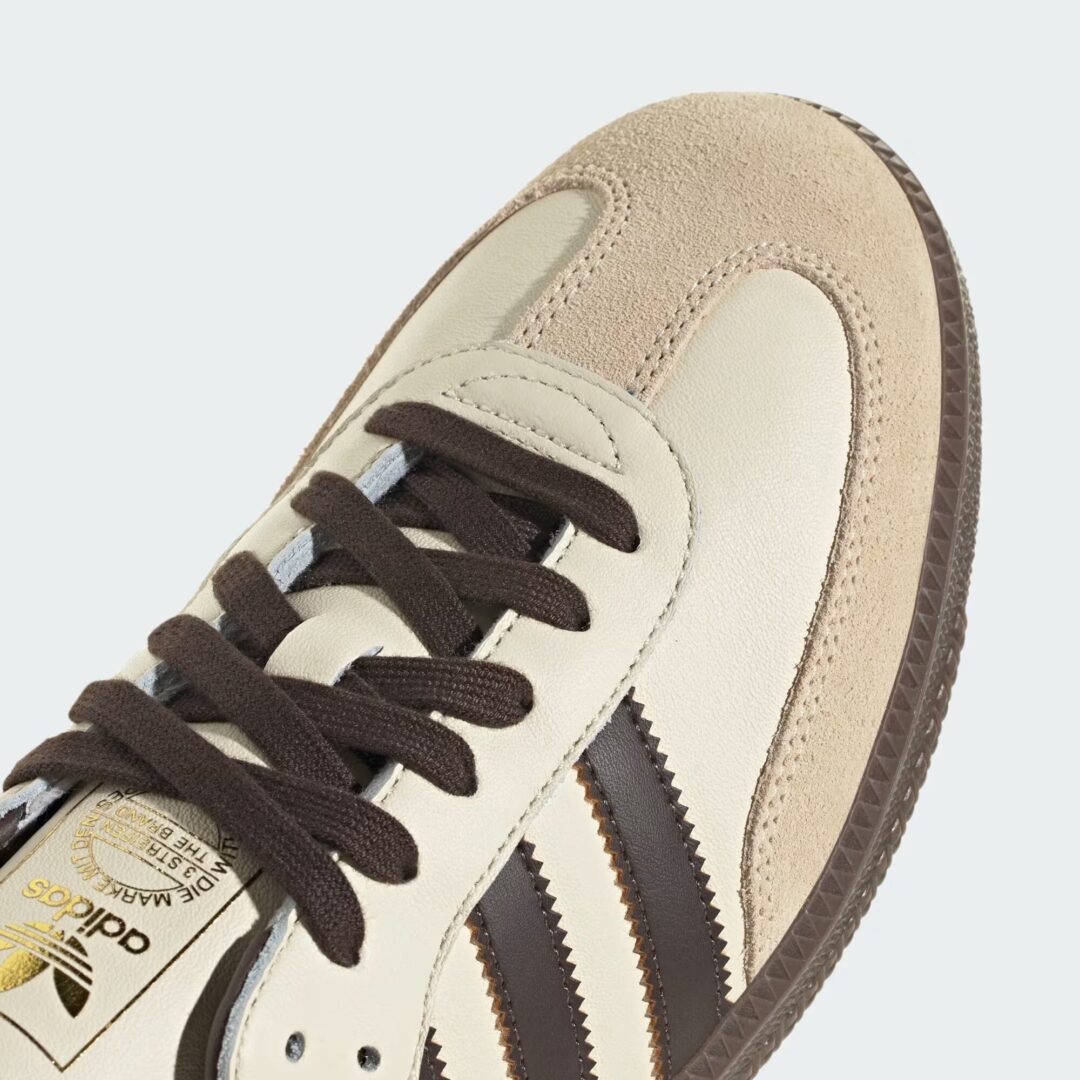 【2025年 6/20 発売】adidas Originals SAMBA OG “Cream White/Dark Brown” (アディダス オリジナルス サンバ “ホワイト/ブラウン”) [JR2660]