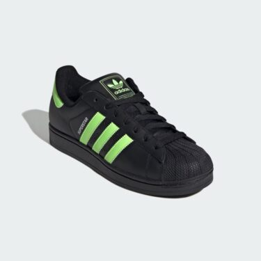 【2025年 6/27 発売】adidas Originals SUPERSTAR II “Core Black/Signal Green/Cloud White” (アディダス オリジナルス スーパースター “ブラック/グリーン/ホワイト”) [JQ3175]