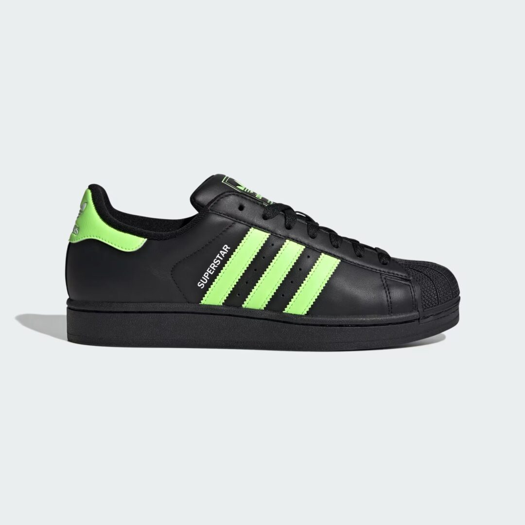 【2025年 6/27 発売】adidas Originals SUPERSTAR II “Core Black/Signal Green/Cloud White” (アディダス オリジナルス スーパースター “ブラック/グリーン/ホワイト”) [JQ3175]