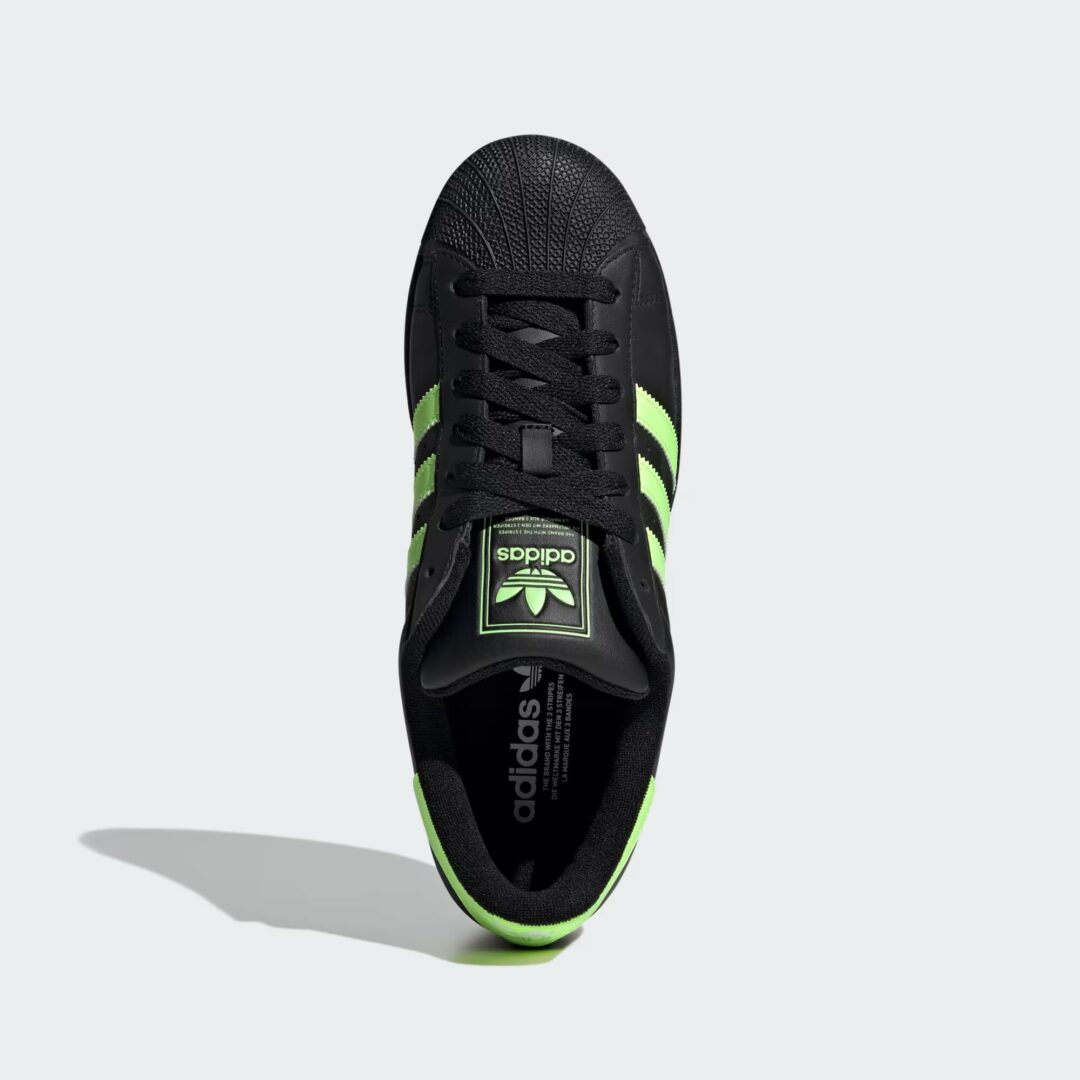 【2025年 6/27 発売】adidas Originals SUPERSTAR II “Core Black/Signal Green/Cloud White” (アディダス オリジナルス スーパースター “ブラック/グリーン/ホワイト”) [JQ3175]