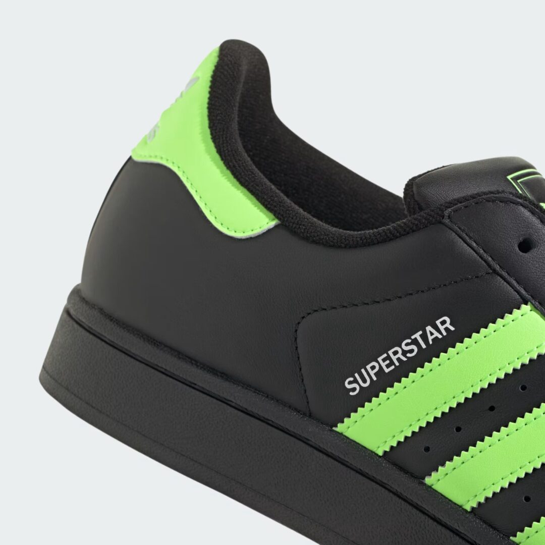 【2025年 6/27 発売】adidas Originals SUPERSTAR II “Core Black/Signal Green/Cloud White” (アディダス オリジナルス スーパースター “ブラック/グリーン/ホワイト”) [JQ3175]