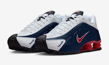 【2025年 6/23 発売】NIKE SHOX R4 “USA/Navy/White/Red” (ナイキ ショックス “ユーエスエー/ネイビー/ホワイト/レッド”) [HQ1988-400]