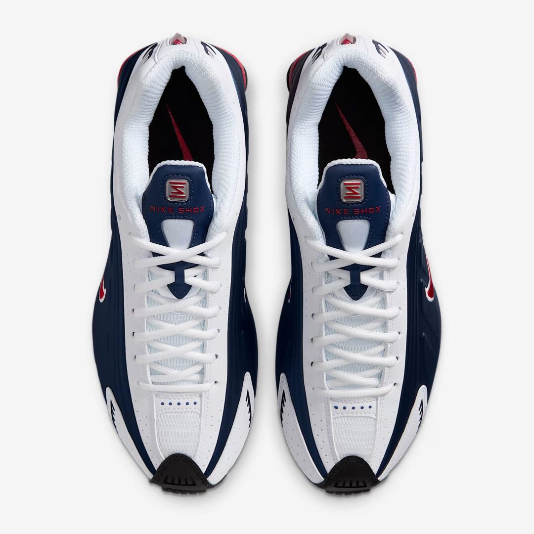 【2025年 6/23 発売】NIKE SHOX R4 “USA/Navy/White/Red” (ナイキ ショックス “ユーエスエー/ネイビー/ホワイト/レッド”) [HQ1988-400]
