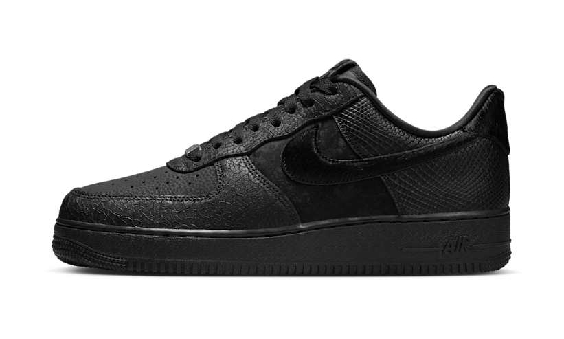 【2025年 発売予定】NIKE AIR FORCE 1 LOW “Triple Black/Pony Hair/Snake Skin” (ナイキ エア フォース 1 ロー “トリプルブラック/ポニーヘア/スネークスキン”) [HQ1977-001]