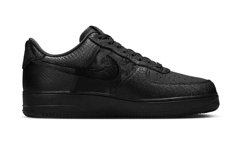 【2025年 発売予定】NIKE AIR FORCE 1 LOW “Triple Black/Pony Hair/Snake Skin” (ナイキ エア フォース 1 ロー “トリプルブラック/ポニーヘア/スネークスキン”) [HQ1977-001]
