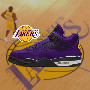 【2026年 春 発売予定】NIKE AIR JORDAN 4 RETRO “Imperial Purple/LA Lakers” (ナイキ エア ジョーダン 4 レトロ “インペリアルパープル/レイカーズ”) [FV5029-500]