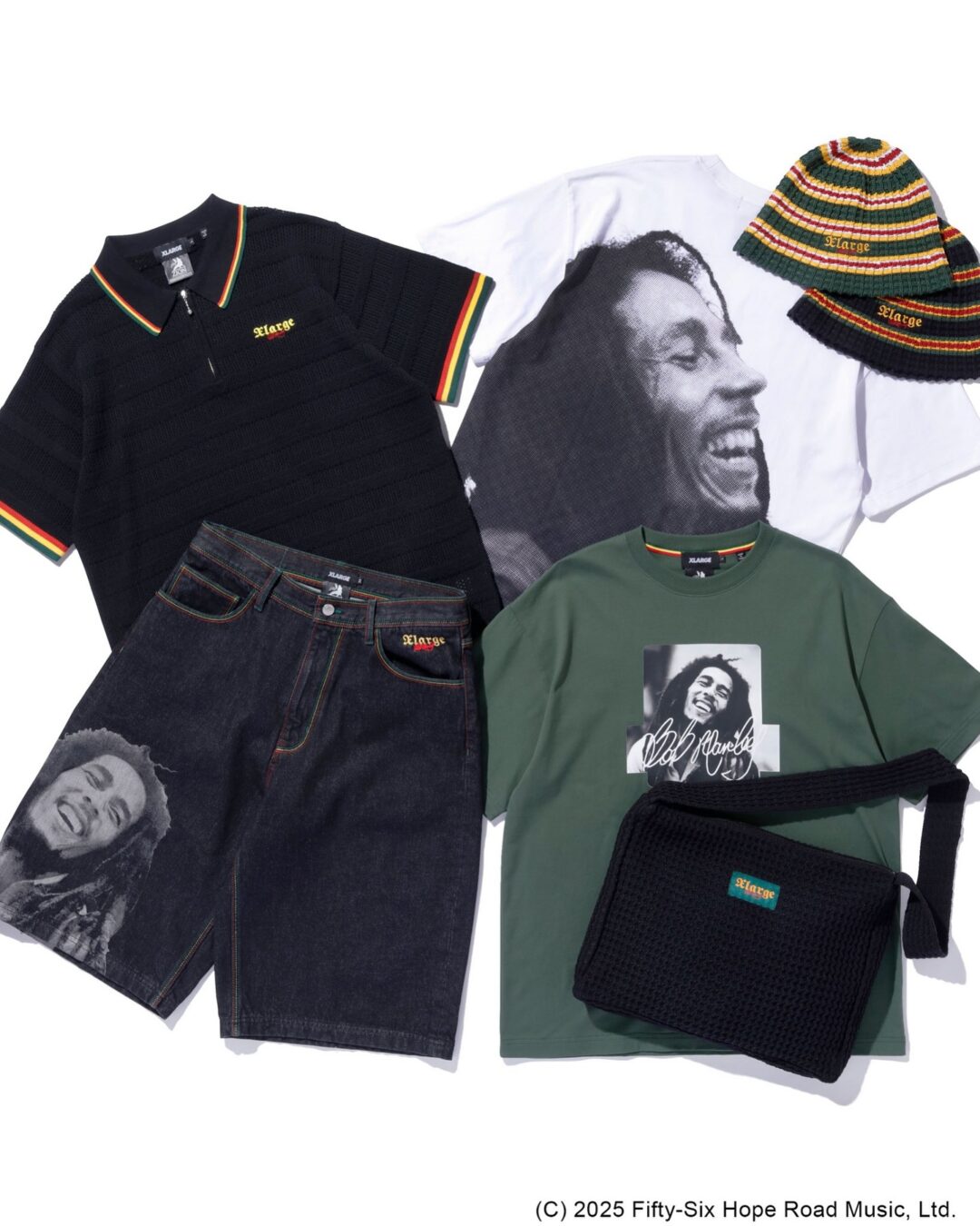 XLARGE × BOB MARLEY 2025 SSが2025年 6/28 発売 (エクストララージ ボブ・マーリー)
