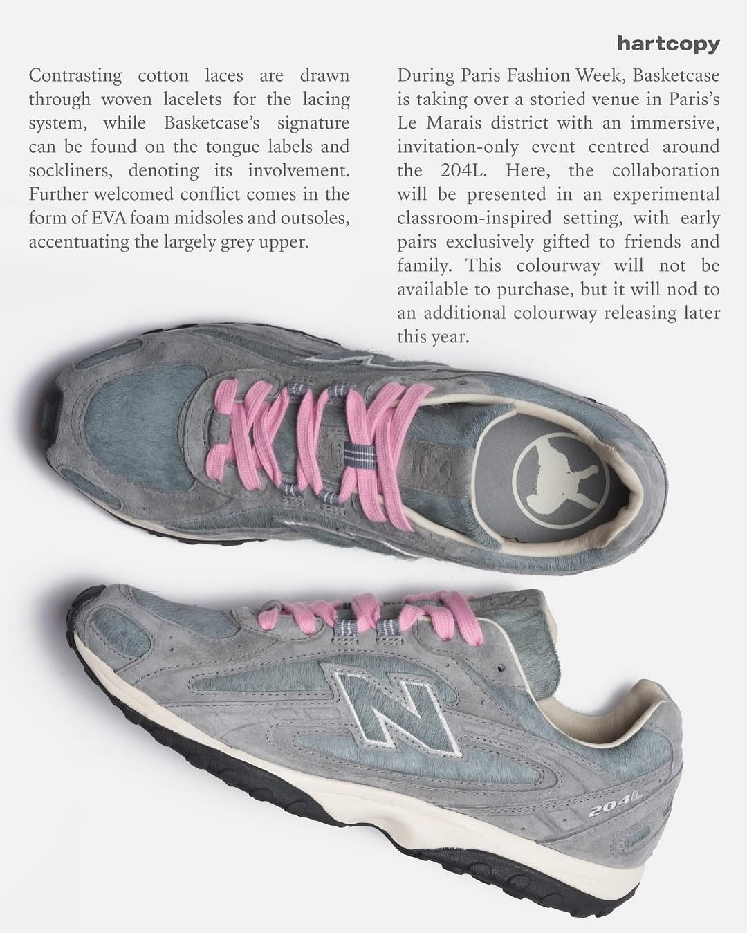 【2025年 発売予定】The Basketcase x New Balance U204L “Grey” (バスケットケース ニューバランス)