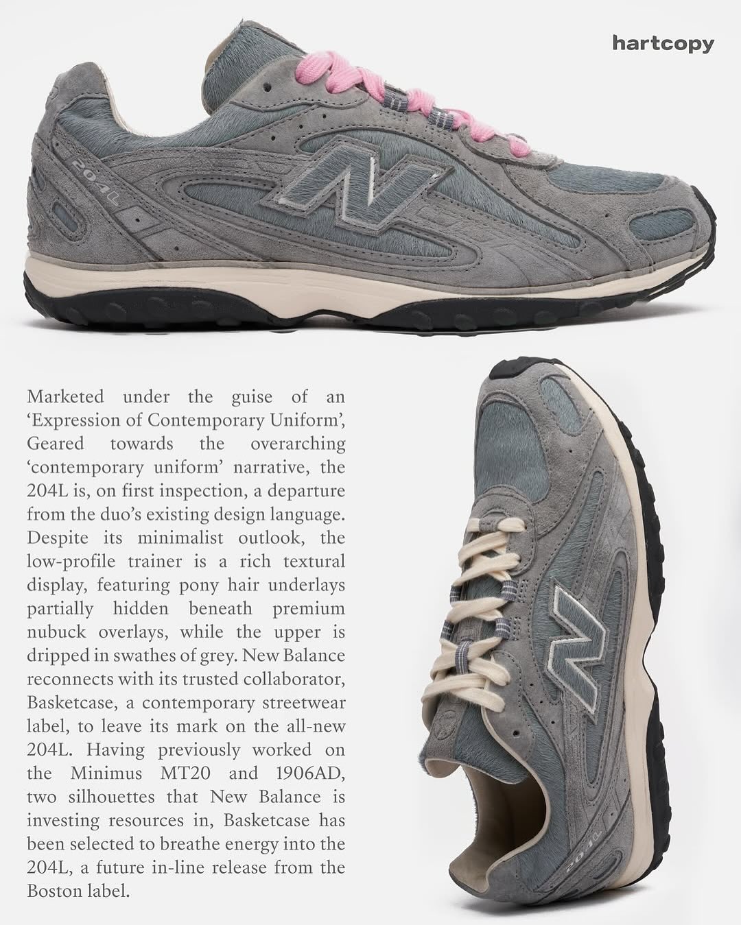 【2025年 発売予定】The Basketcase x New Balance U204L “Grey” (バスケットケース ニューバランス)